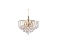 Netlighting Fargo 3 Light Ceiling Pendant Acrylic Brass E14 in Gold Netlighting Gold