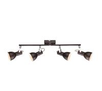 Netlighting Fargo Ceiling Spotlight Bar Brown 4x E14 Netlighting Brown