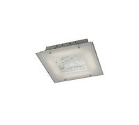 Netlighting Felix Flush Ceiling 16W LED 3600K Polished Chrome Crystal in Grey Netlighting Grey