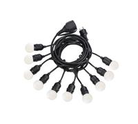 Ideal Lux Fiesta Outdoor Display Hanging Lights Black Ip44, E27