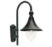 Netlighting Firenze 1 Light Outdoor Dome Wall Lantern Light Black IP54 E27 Netlighting Black