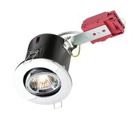 Netlighting FireRated Tilt Downlight Chrome 230V 50W GU10 IC in Grey Netlighting Grey