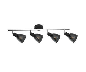 Netlighting Fog Ceiling Spotlight Bar Black 64cm 4x E14 Netlighting Black
