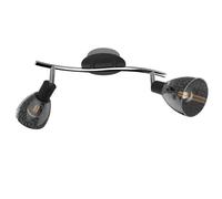 Netlighting Fog Twin Ceiling Spotlight Black 36cm 2x E14 Netlighting Black
