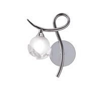 Netlighting Fragma Wall Lamp Left Switched 1 Light G9 Polished Chrome in Silver Netlighting Silver