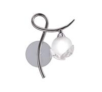 Netlighting Fragma Wall Lamp Right Switched 1 Light G9 Polished Chrome in Silver Netlighting Silver