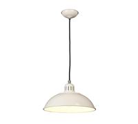 Franklin 1 Light Dome Ceiling Pendant Cream, E27 - Cream