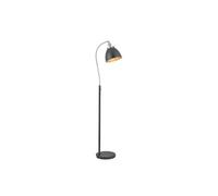 Netlighting Franklin Task Floor Lamp Aged Pewter Plate Matt Black Paint in Grey Netlighting Grey