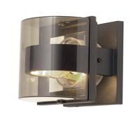 Netlighting Frida 1 Light Indoor Small Wall Light Graphite IP54 E27 in Grey Netlighting Grey