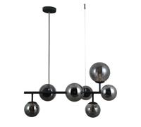 Netlighting Frontera Modern 7 Light Bar Pendant Ceiling Light G9 in Black Netlighting Black