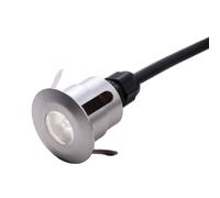 Netlighting Fusion Outdoor Plain Push In In Ground Deck Light Aluminium IP65 in Grey Netlighting Grey