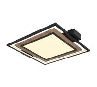 Netlighting Gabaldo Integrated LED Semi Flush Ceiling Light Matt Black LED 3000K Netlighting Black