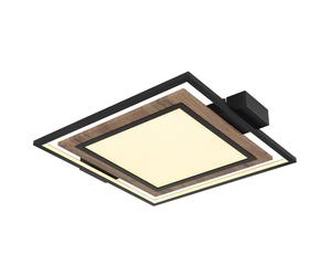 Netlighting Gabaldo Integrated LED Semi Flush Ceiling Light Matt Black LED 3000K Netlighting Black