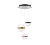 Netlighting Galaxy LED 3 Light Cluster Pendant Ceiling Light White 3000K Netlighting Multicolor