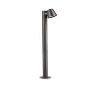 Netlighting Gas 1 Light Outdoor Bollard Anthracite IP43 GU10 in Black Netlighting Black