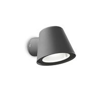 Netlighting Gas 1 Light Outdoor Wall Light Anthracite IP43 GU10 in Black Netlighting Black