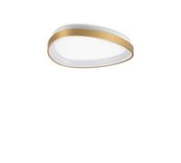 Netlighting Gemini 42.5cm LED Integrated LED Semi Flush Ceiling Light Brass 2700K in Gold Netlighting Gold