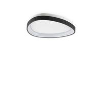 Ideal Lux Gemini 42Cm On-Off Integrated Led Semi Flush Light Black 3000Lm 3000K