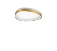 Netlighting Gemini 42cm ONOFF Integrated LED Semi Flush Light Brass 3000Lm 3000K in Gold Netlighting Gold