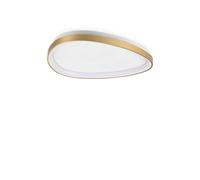 Netlighting Gemini 61cm ONOFF Integrated LED Semi Flush Light Brass 3850Lm 3000K in Gold Netlighting Gold