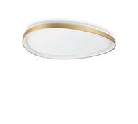 Netlighting Gemini 81cm DALI Integrated LED Semi Flush Light Brass 5400Lm 3000K in Gold Netlighting Gold