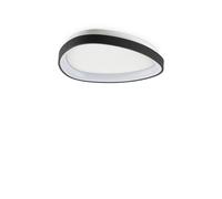 Netlighting Gemini Integrated LED Semi Flush Ceiling Light Black 2950lm 4000K Netlighting Black