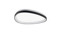 Netlighting Gemini Integrated LED Semi Flush Ceiling Light Black 3550lm 4000K Netlighting Black