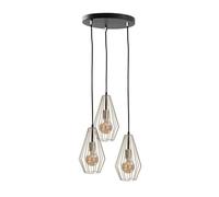 Netlighting Geo Cluster Pendant Ceiling Light Gold 32cm 3x E27 Netlighting Gold