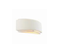 Netlighting Gianna Wall Unglazed Ceramic & Gloss White Paint 1 Light Dimmable IP20 E14 Netlighting White