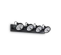 Ideal Lux Glim 4 Light Ceiling Light Black