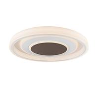 Luminosa Lighting Luminosa Goffi 69Cm Integrated Led Semi Flush Ceiling Light White Led Dimmable 3000-6000K Remote Control