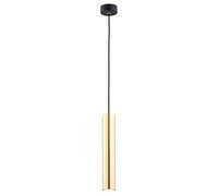 Netlighting Gomera Plus Slim Pendant Ceiling Light Brass Steel Black Structure in Gold Netlighting Gold