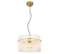 Netlighting Gorley Pendant Ceiling Light Gold Colours Matt Opal Glass Shade 1x E27 Netlighting Gold