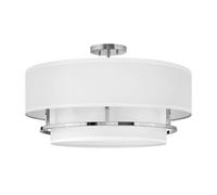Netlighting Graham 4 Light Cylindrical Ceiling Light Polished Nickel in White Netlighting White