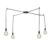 Netlighting GROOVE 4 Light Cluster Pendant Ceiling Light Black 250cm Netlighting Black