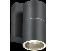 Netlighting GU10 Fixed Single Wall Light with Photocell Sensor Anthracite 230V IP54 20W in Black Netlighting Black