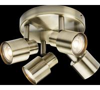 Netlighting GU10 Quad Spotlight Antique Brass 230V IP20 50W in Yellow Netlighting Yellow