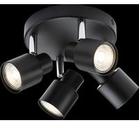 Netlighting GU10 Quad Spotlight Matt Black 230V IP20 50W Netlighting Black
