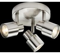 Netlighting GU10 Triple Spotlight Brushed Chrome 230V IP20 50W in Grey Netlighting Grey
