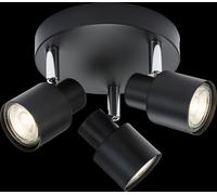 Netlighting GU10 Triple Spotlight Matt Black 230V IP20 50W Netlighting Black