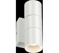 Netlighting GU10 Up & Down Wall Light with Photocell Sensor White 230V IP54 2x20W Netlighting White