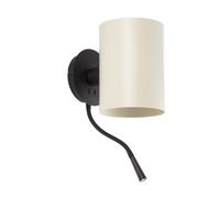 Netlighting Guadalupe Reading Light Wall Light Black E27 in White Netlighting White