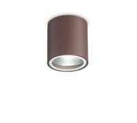 Netlighting Gun 1 Light Round Surface Mounted Downlight Coffee IP44 in Brown Netlighting Brown
