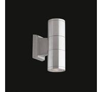 Netlighting Gun 2 Light Outdoor Small Up Down Wall Light Aluminium Black IP44 GU10 Netlighting Black