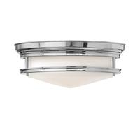 Netlighting Hadley 3 Light Semi Flush Ceiling Light Chrome E27 in Grey Netlighting Grey