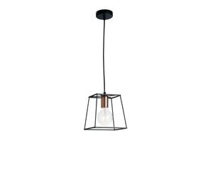 Netlighting HARLEM Wire Frame Pendant Ceiling Light Black 22x22x18cm | Size: 22 x 22 x 18 cm Netlighting Black 22 x 22 x 18 cm