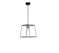 Netlighting HARLEM Wire Frame Pendant Ceiling Light Black 25x25x20.5cm | Size: 25x25x20.5 cm Netlighting Black 25x25x20.5 cm