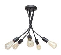 Netlighting Harvard Multi Arm Semi Flush Ceiling Light Black 40cm Netlighting Black