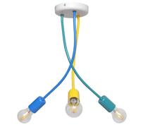 Netlighting Harvard Multi Arm Semi Flush Ceiling Light MultiColoured 36cm Netlighting Multicolor