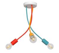 Netlighting Harvard Multi Arm Semi Flush Ceiling Light MultiColoured 36cm Netlighting Multicolor